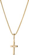 Ana Luisa Solid Yellow Gold - Diamond Cross Necklace