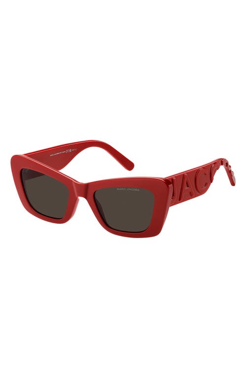 Marc Jacobs 52mm Cat Eye Sunglasses In Red