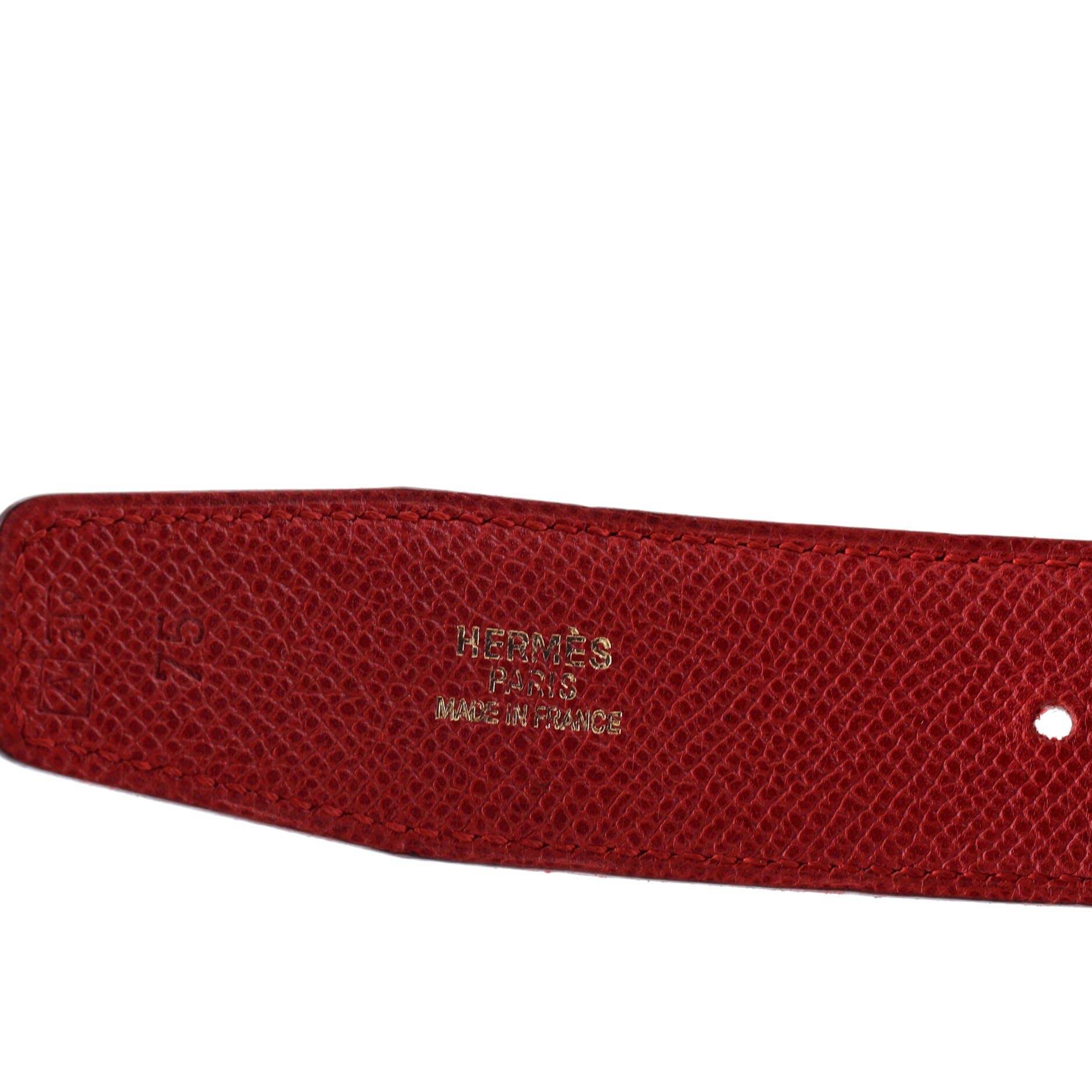 Pre-Owned Hermes Constance Reversible Belt Leather Medium, Alternate, color, Black