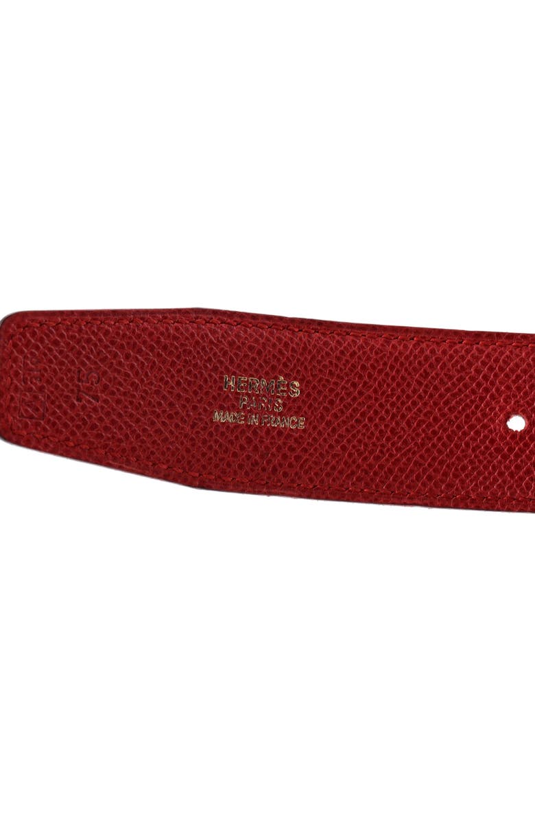 Pre-Owned Hermes Constance Reversible Belt Leather Medium, Alternate, color, Black