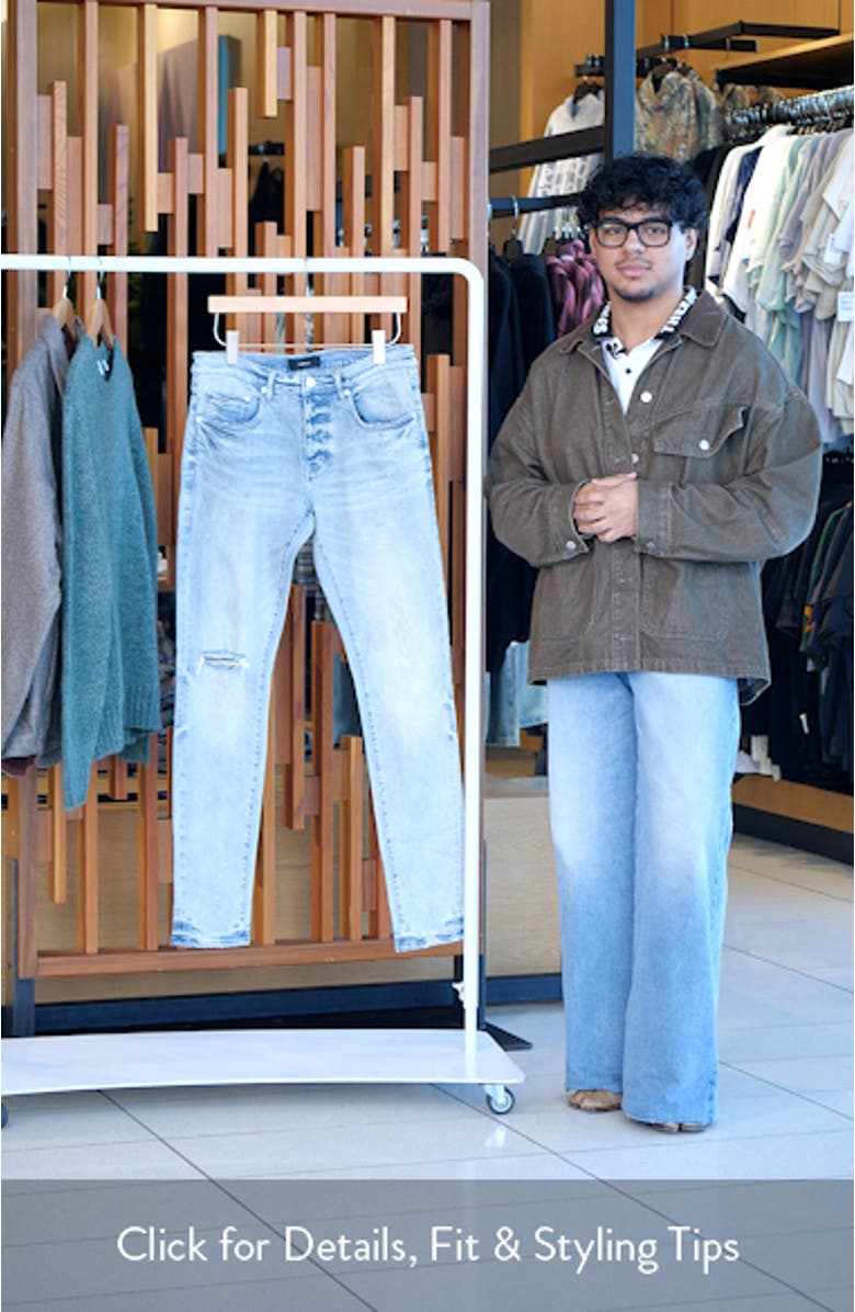 P001 Worn Reflective Skinny Jeans, sales video thumbnail