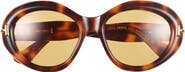 TOM FORD 55mm Oval Sunglasses