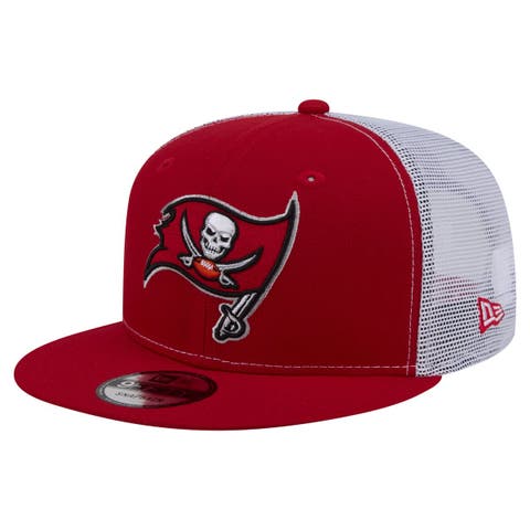 Men's New Era  Red Tampa Bay Buccaneers Core Team 9FIFTY Trucker Snapback Hat