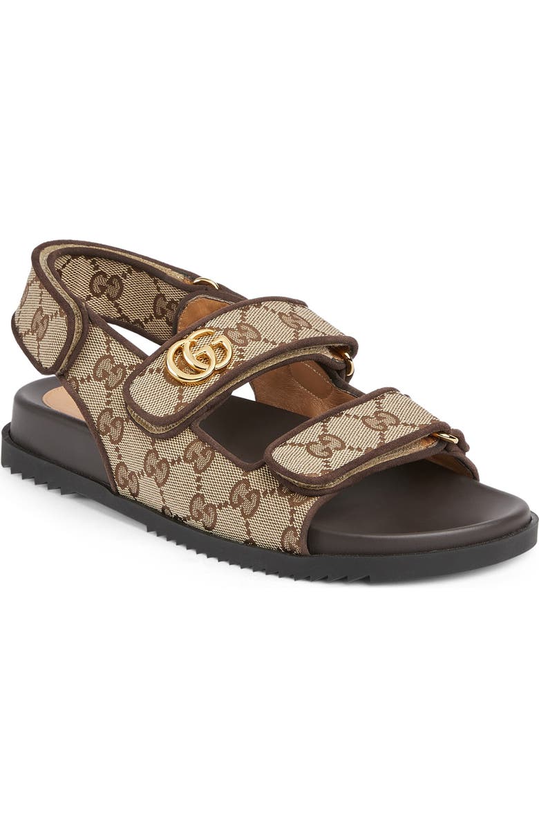 Gucci Moritz GG Supreme Canvas Sandal, Main, color,