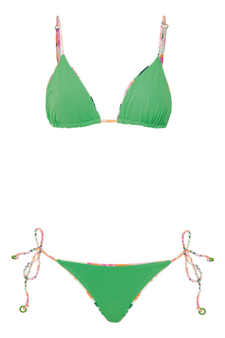 Shining Reversible Bikini Bottoms, Alternate, color, LIGHT BEIGE