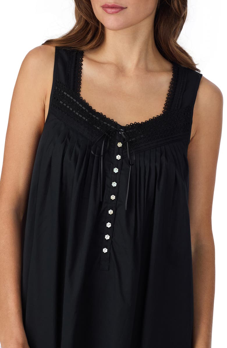 Eileen West Ballet Sleeveless Cotton Nightgown, Alternate, color,
