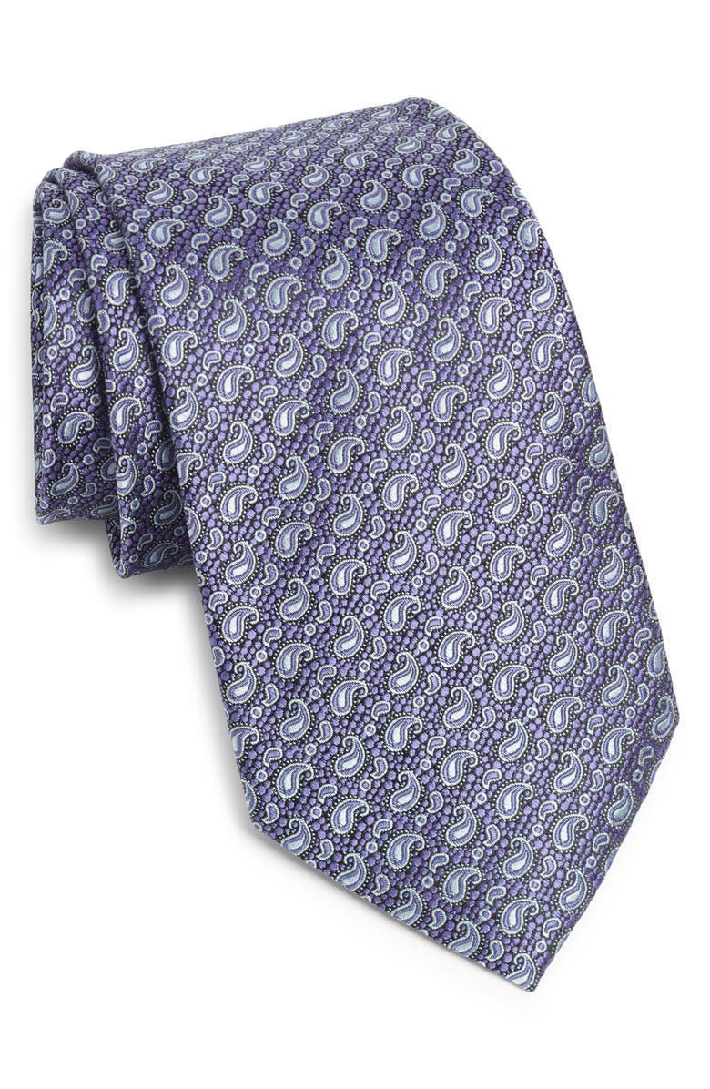 ZEGNA Paisley Silk Tie, Main, color, 