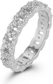 GLAZE JEWELRY Cubic Zirconia Curb Link Ring