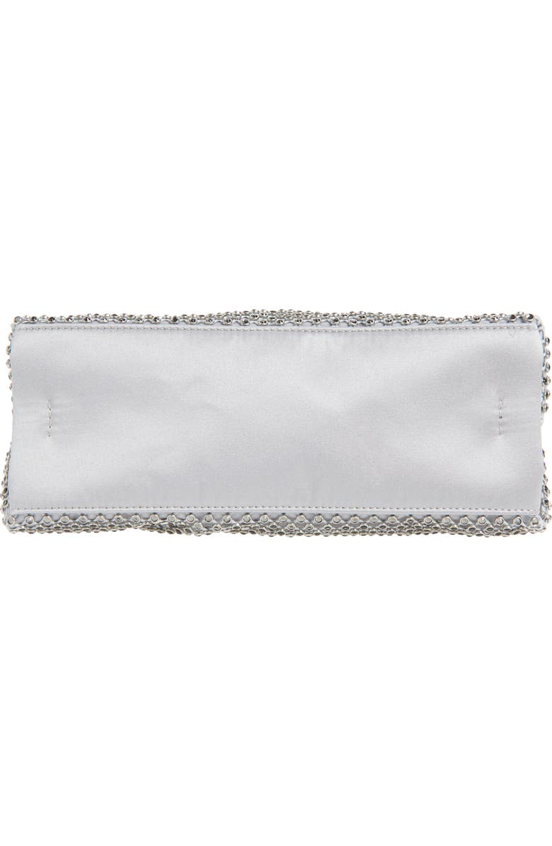 Stella McCartney Mini Falabella Crystal Mesh Shoulder Bag, Alternate, color, Silver