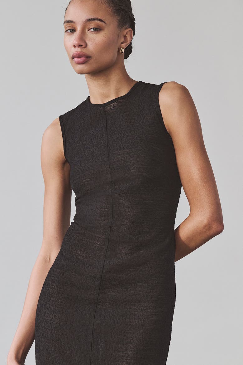 Jessica Midi Dress, Alternate, color, Black