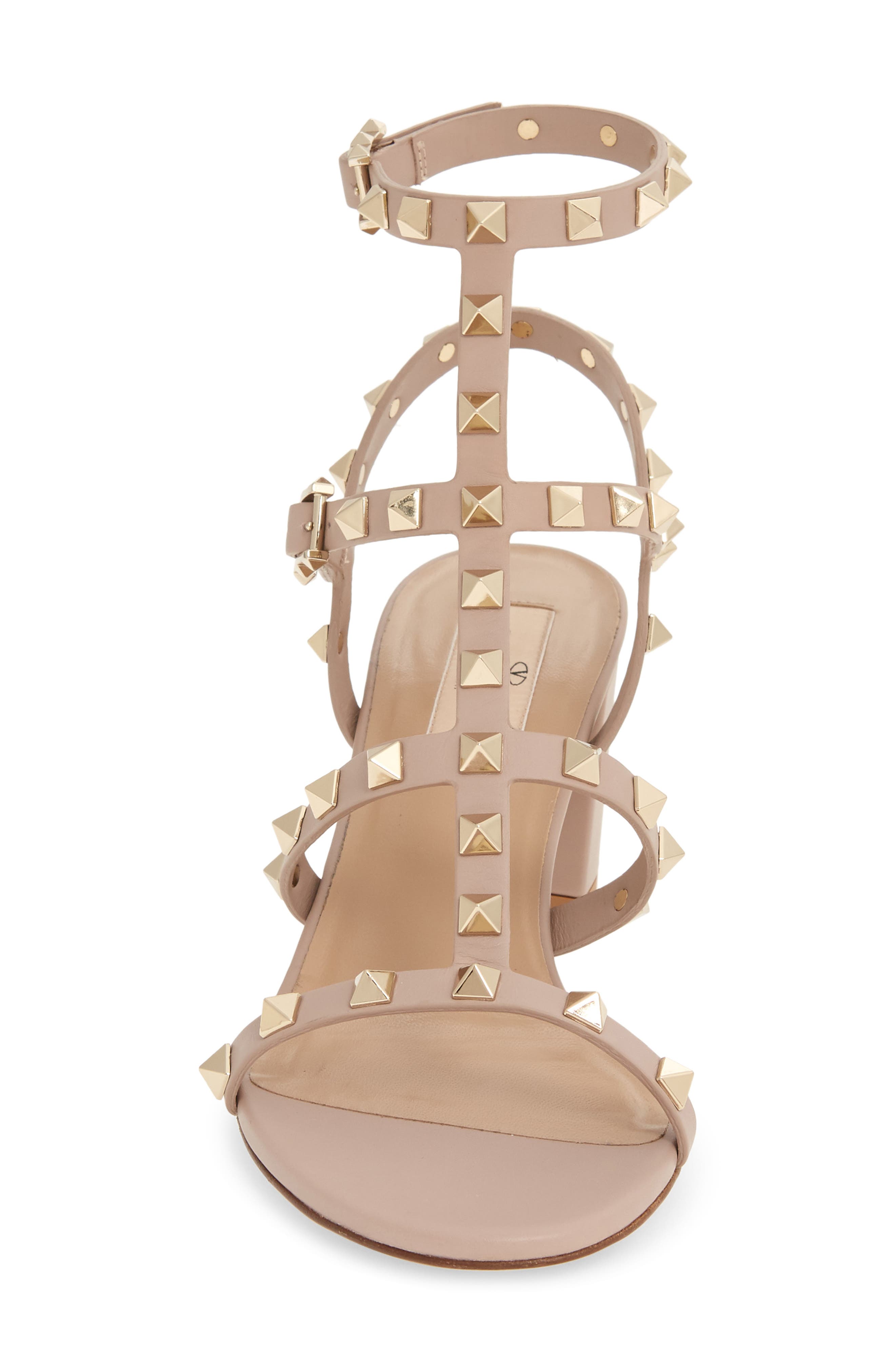 Valentino Garavani Rockstud Block Heel Sandal, Alternate, color, 