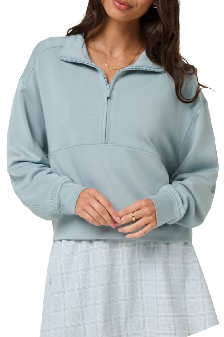 Skyloft Soft Half Zip Sweatshirt, Main, color, SLATE