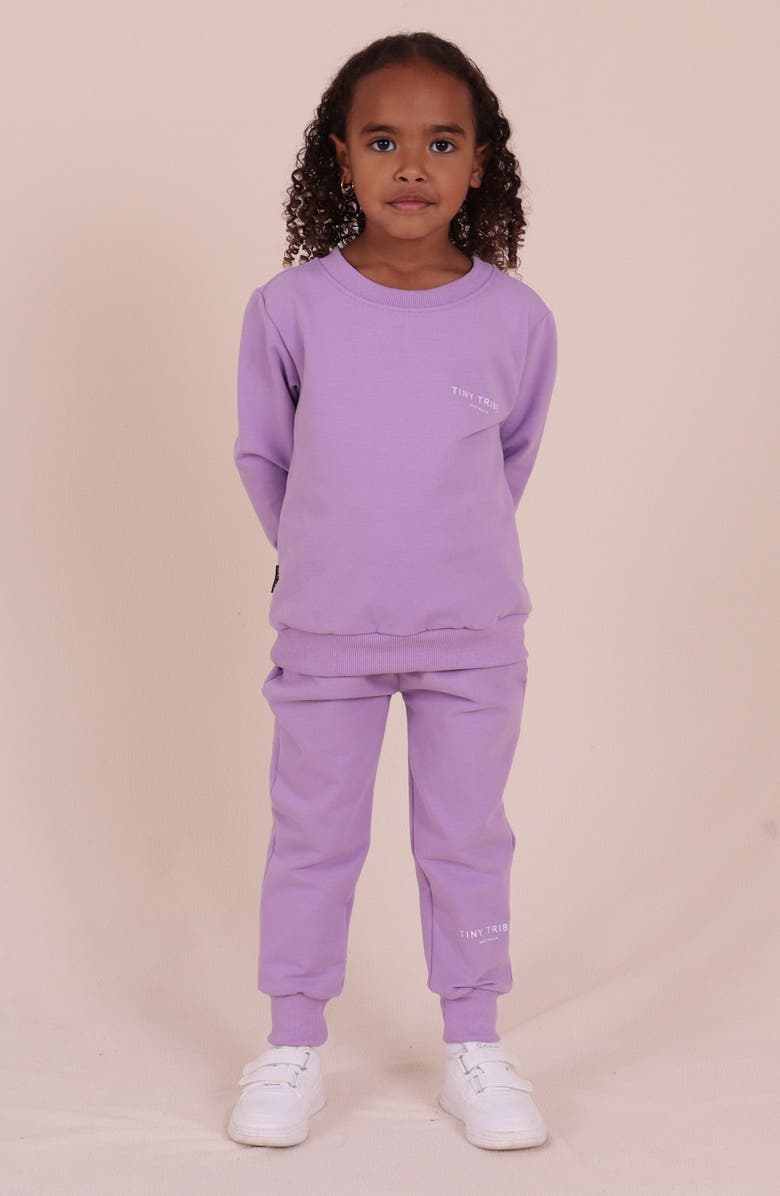 TINY TRIBE Kids' Core Cotton Sweatshirt, Alternate, color, Lilac