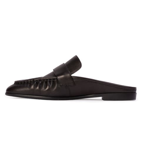 Black Suede Studio Gabby Loafer In Black