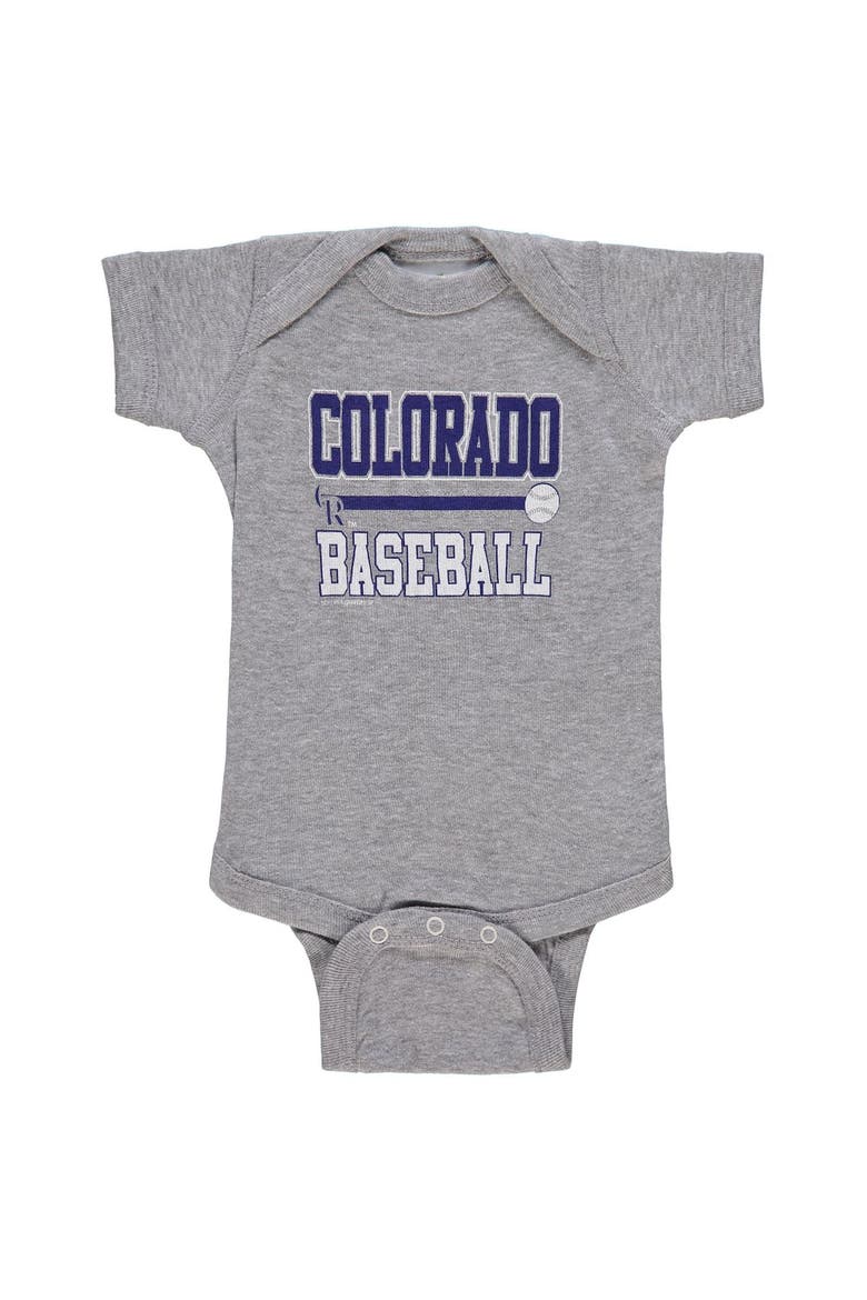 Newborn & Infant Soft as a Grape Black/Gray Colorado Rockies 2-Piece Body Suit, Alternate, color, Black
