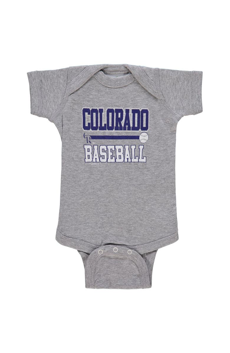 SOFT AS A GRAPE Newborn & Infant Soft as a Grape Black/Gray Colorado Rockies 2-Piece Body Suit, Alternate, color, Black