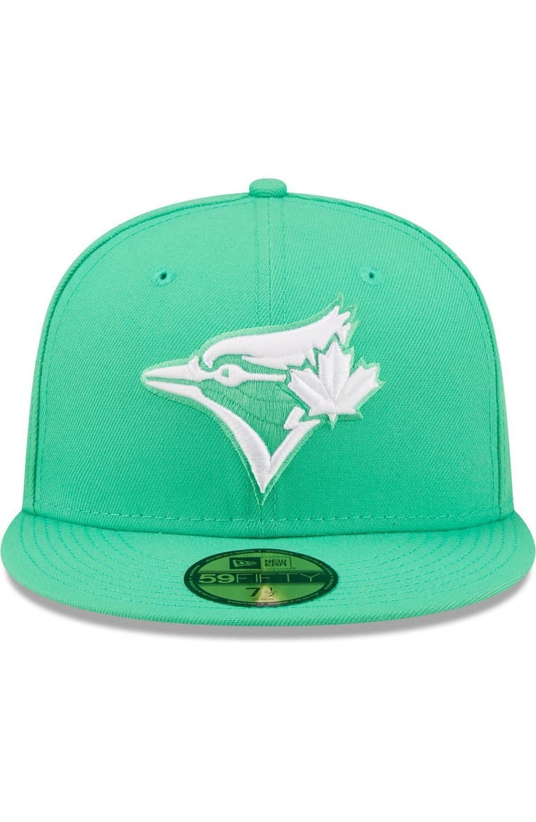 New Era Men's New Era Green Toronto Blue Jays Logo 59FIFTY Fitted Hat, Alternate, color, 