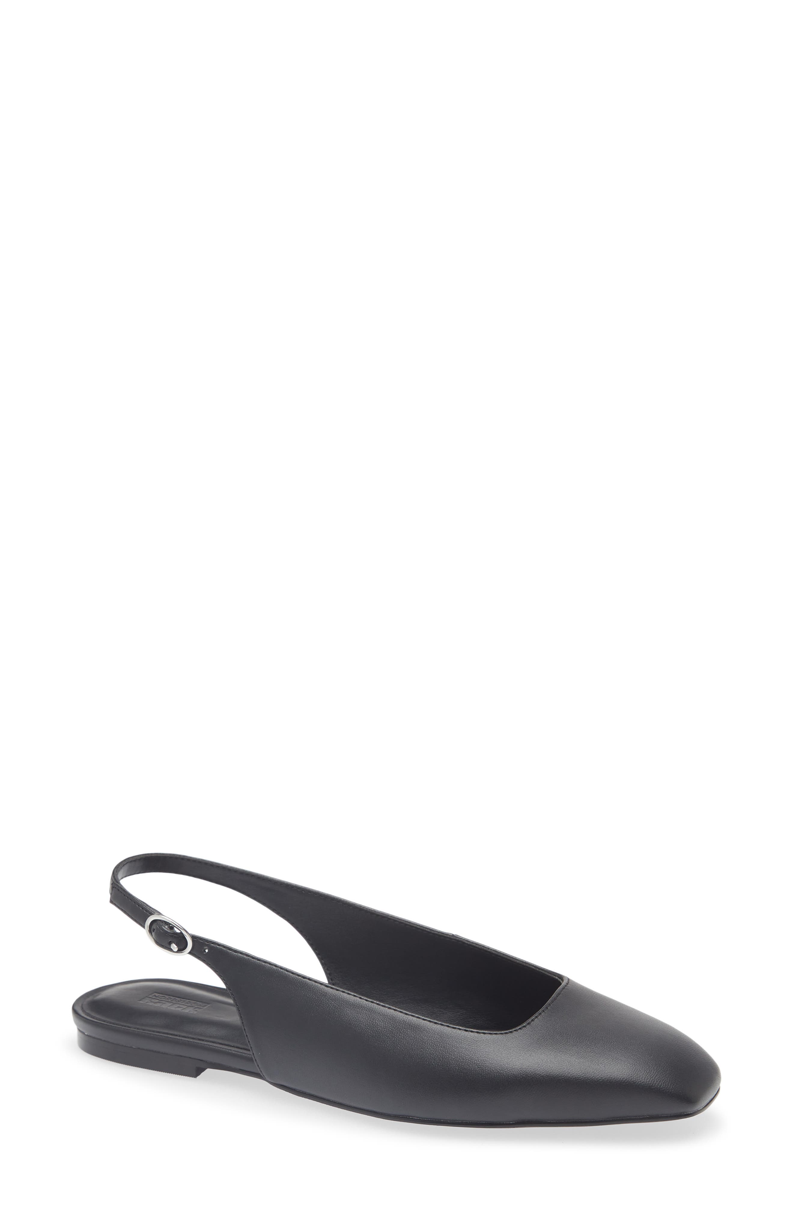 NORDSTROM RACK Joey Slingback Flat, Main, color, Black