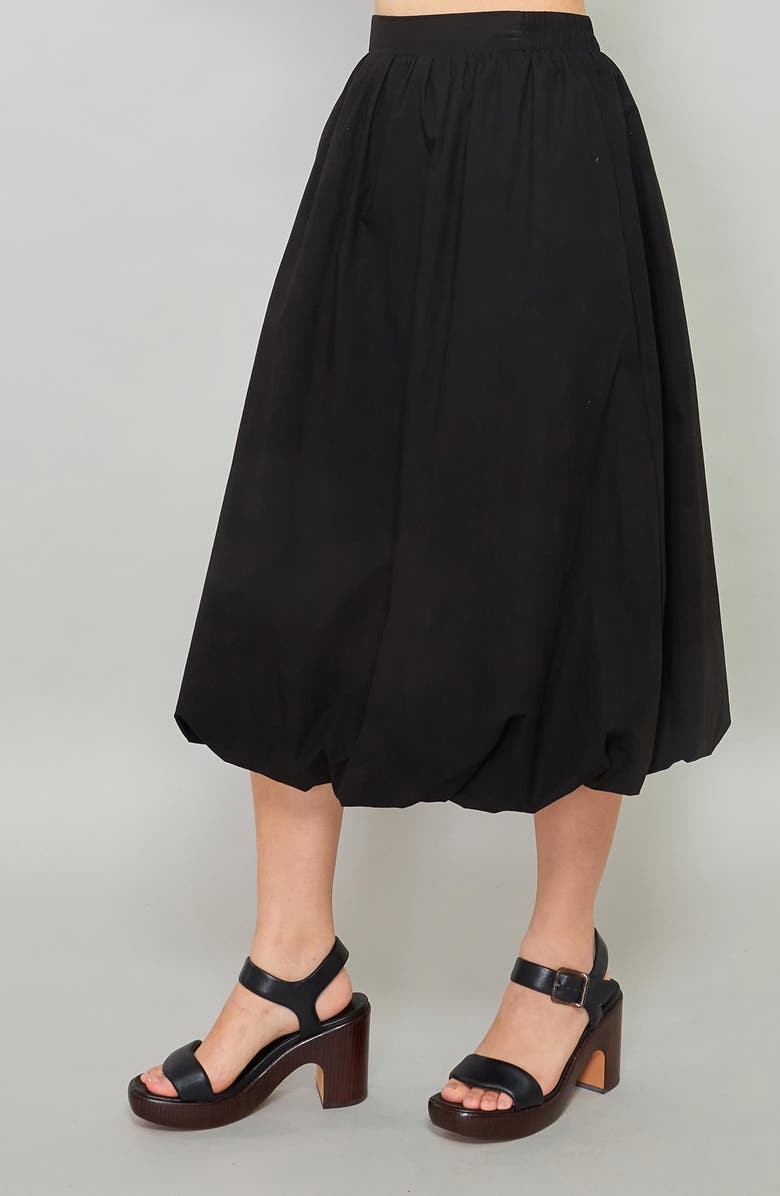 MELLODAY Bubble Hem Midi Skirt, Alternate, color, 