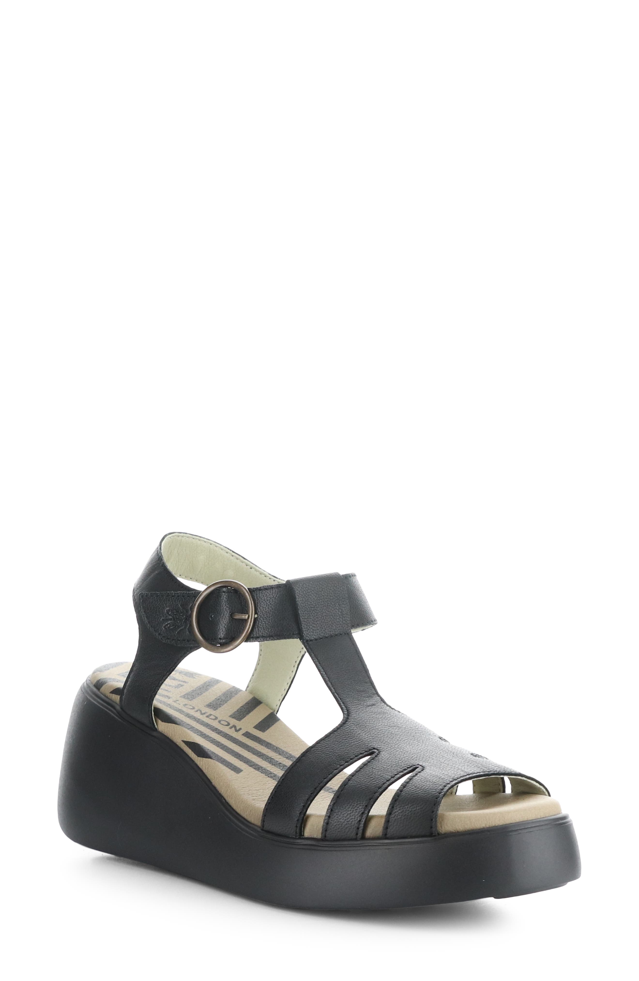 Fly London Duma Platform Wedge Sandal, Main, color, 
