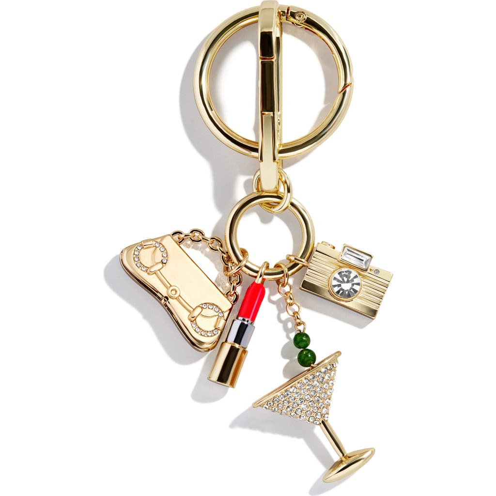 Baublebar Sip, Slay & Sparkle Bag Charm In Gold
