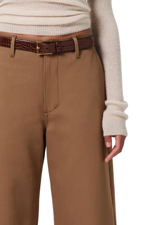 Citizens Of Humanity Ayla High Waist Wide Leg Pants In Nut