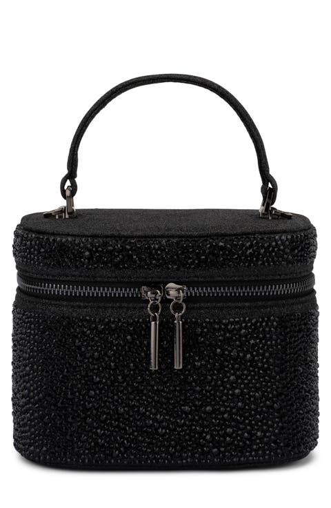 Beckie Crystal Top Handle Vanity Case