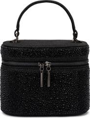Olga Berg Beckie Crystal Top Handle Vanity Case