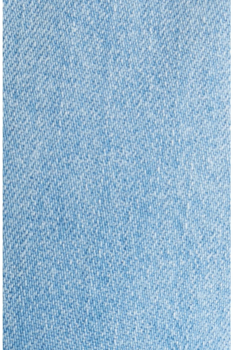 Addison Sleeveless Raw Hem Denim Shirtdress, Alternate, color, LIGHT INDIGO