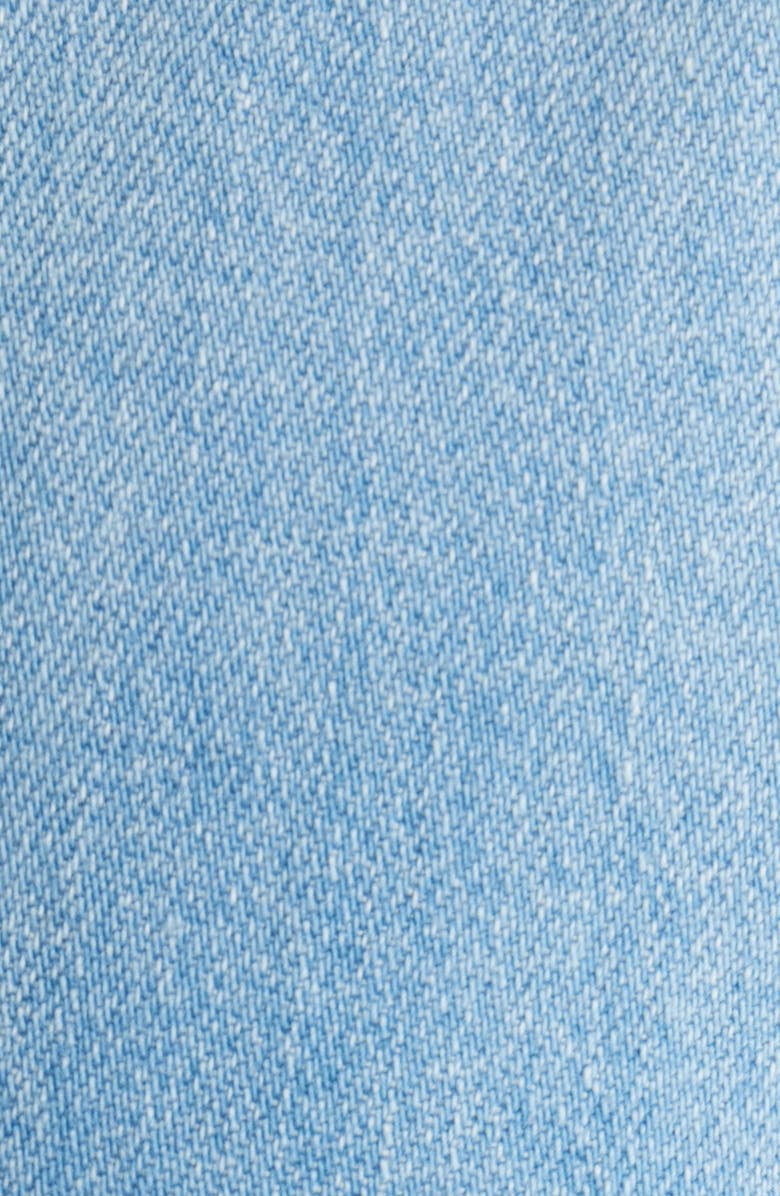 KOBI HALPERIN Addison Sleeveless Raw Hem Denim Shirtdress, Alternate, color, Light Indigo