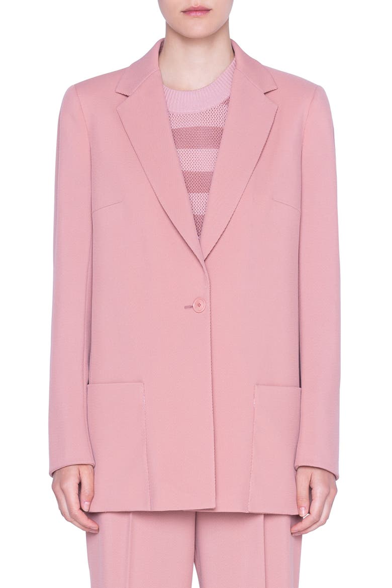 Tracksuit Blazer, Main, color, DESERT ROSE