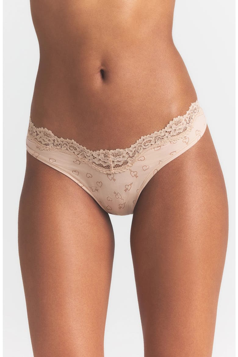 5-Pack Fits Everybody Lace Dipped Thong, Alternate, color, SKETCHED HEARTS MULTI