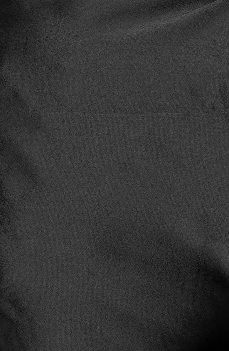 BUXOM COUTURE Tie Front Long Sleeve Satin Blouse, Alternate, color, 