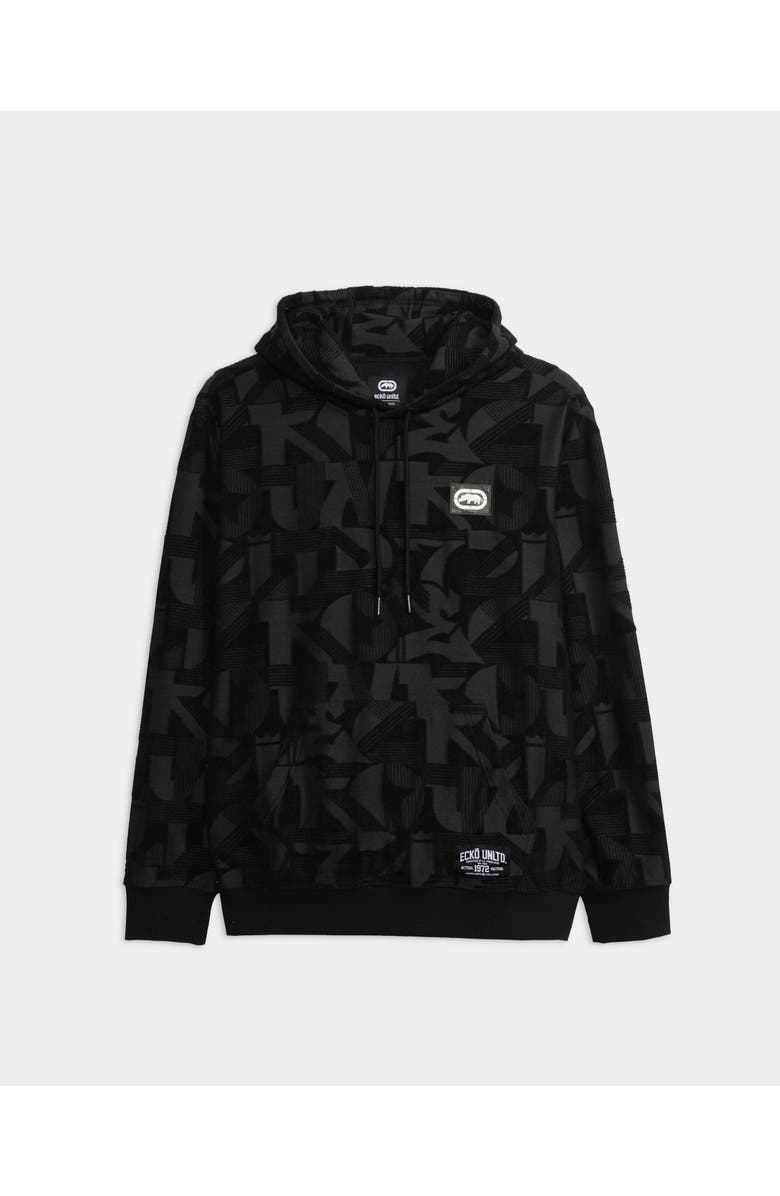 Ecko Unltd. Alpha Popover Hoodie, Main, color, Black