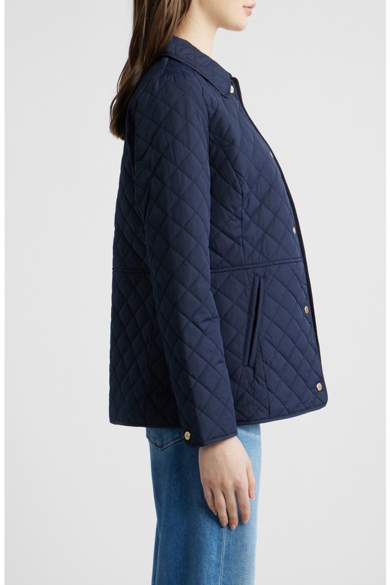 Diamond Quilted Jacket, Alternate, color, DARK NAVY