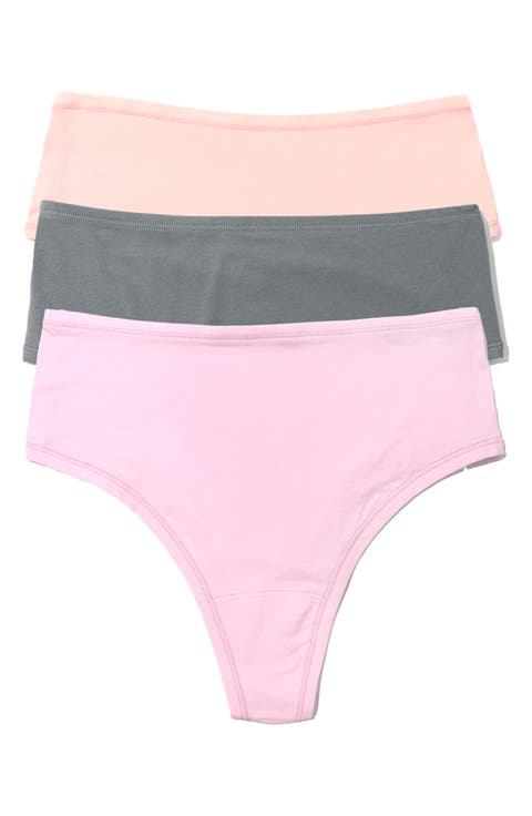 Play Assorted 3-Pack High Waist Thongs