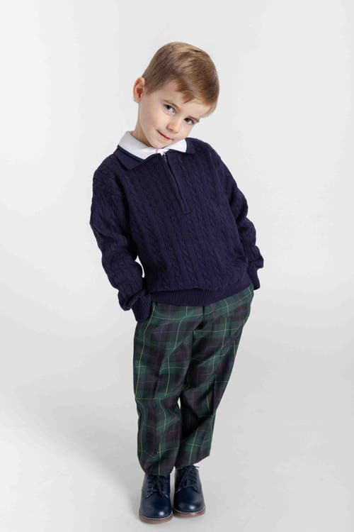 Florence Eiseman Polo Cable Sweater In Multi