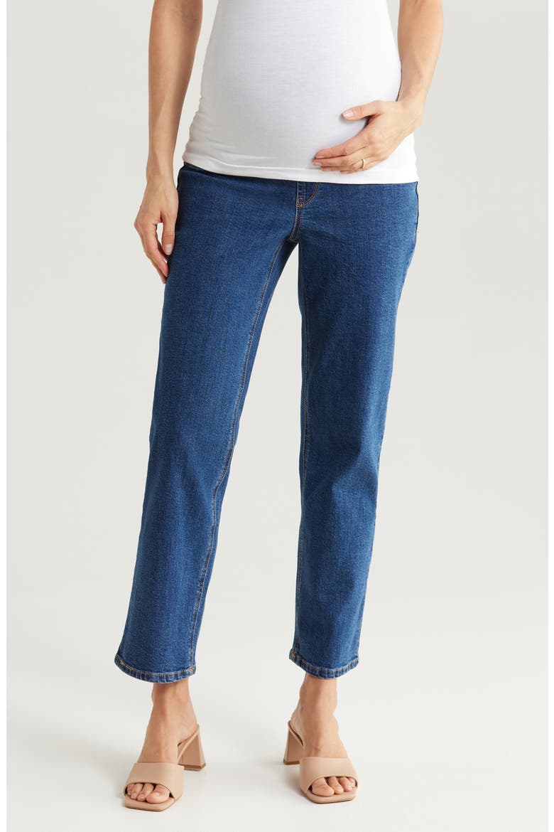 Over the Bump Dad Straight Leg Maternity Jeans, Main, color, LEVI