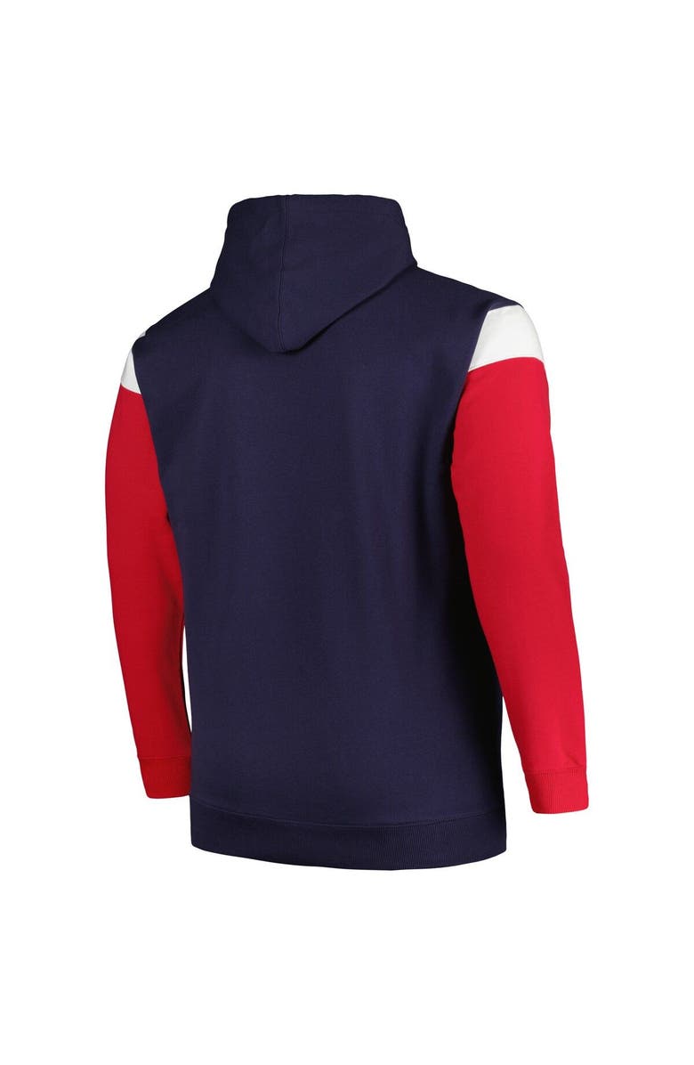 PROFILE Men's Profile Navy New England Patriots Big & Tall Trench Battle Pullover Hoodie, Alternate, color, Navy