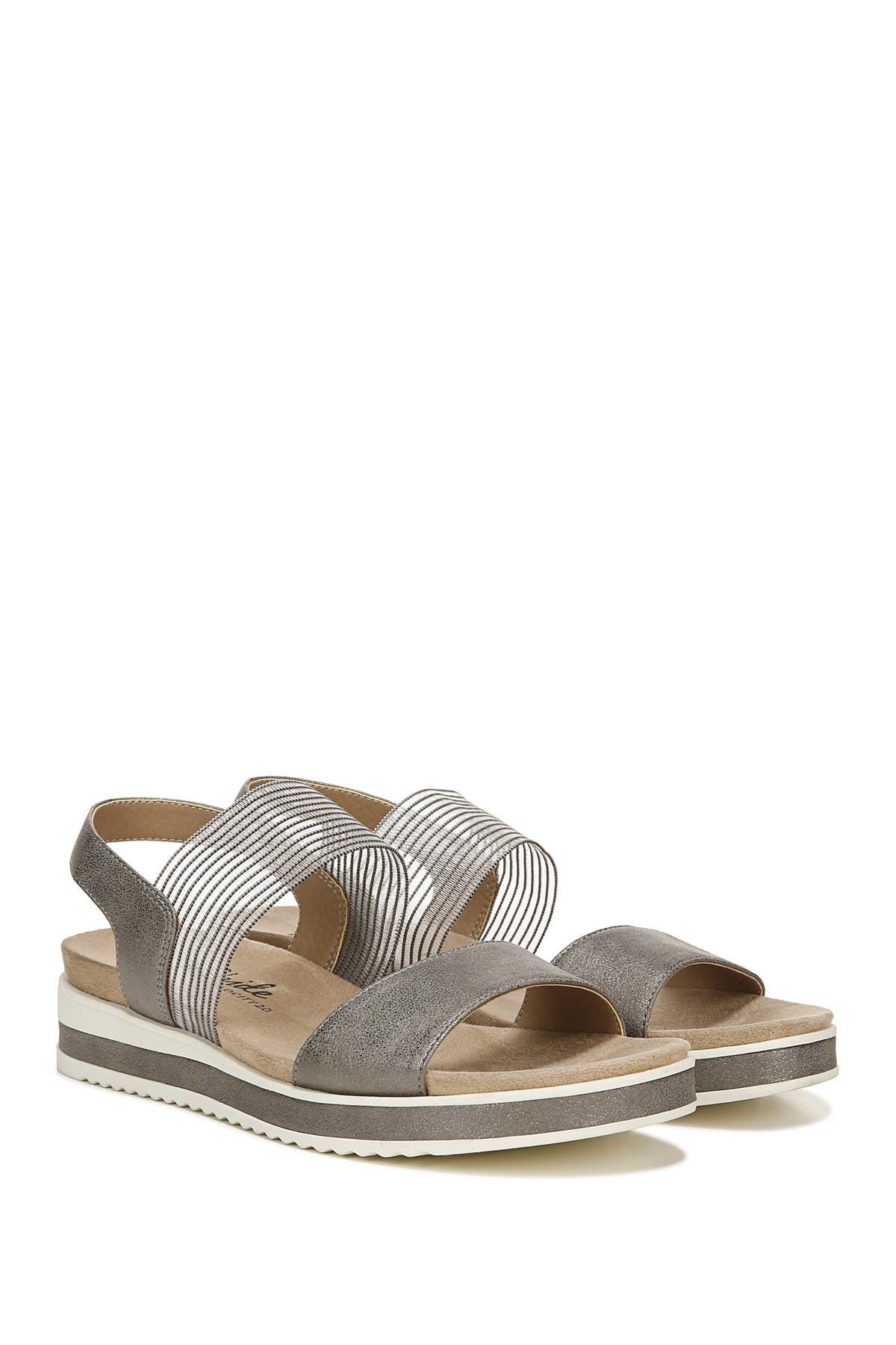 SHOES Zing Slingback Sandal, Alternate, color, PEWTER