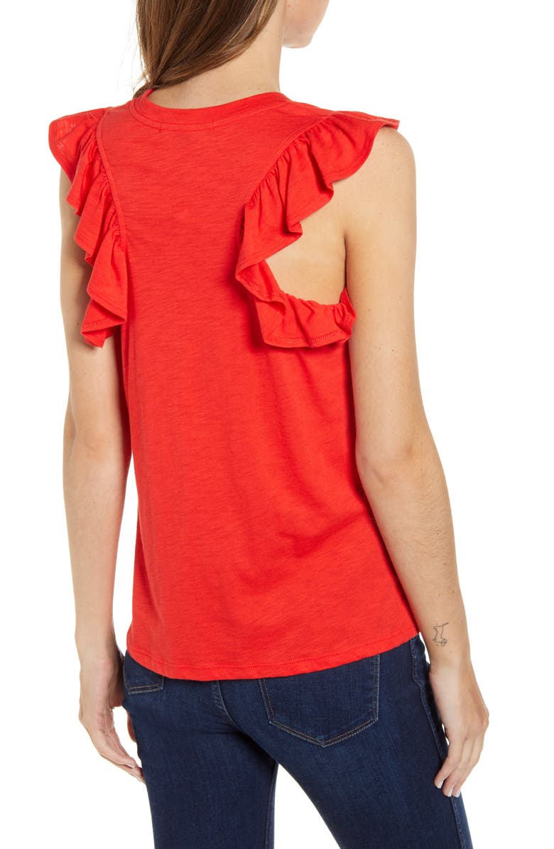 GIBSONLOOK Gibson x Hi Sugarplum! Bonita Ruffled Tank, Alternate, color, 