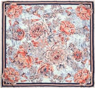 Nicole Miller Floral Satin Square Scarf