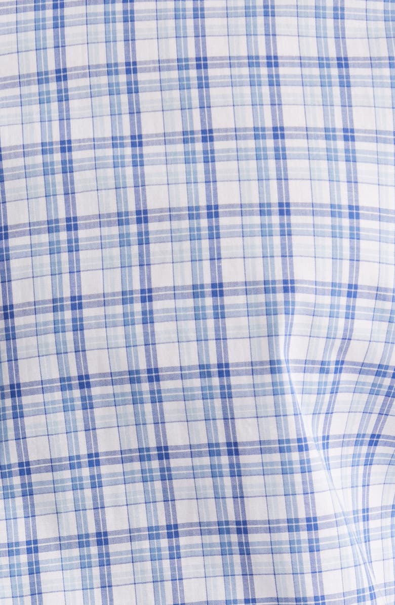 Scott Barber Newport Plaid Cotton Poplin Button-Up Shirt, Alternate, color, 