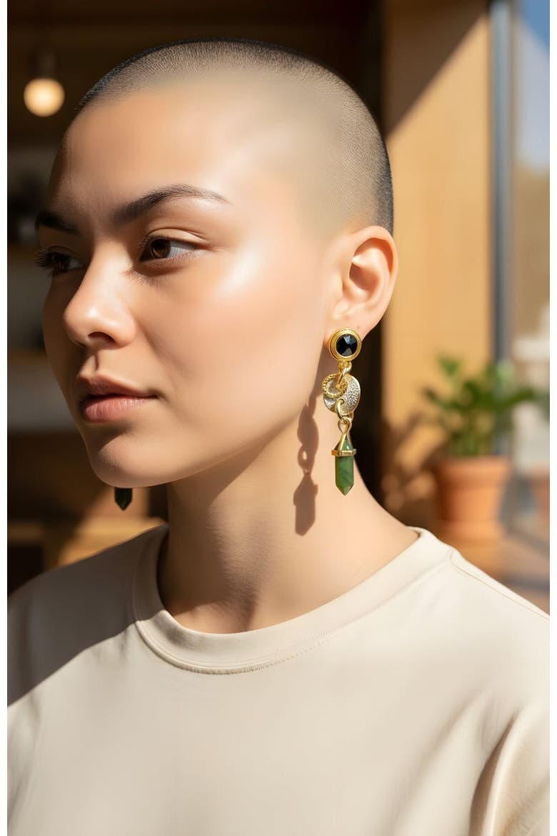 Serpentine Fire Earrings, Alternate, color, Multicolor