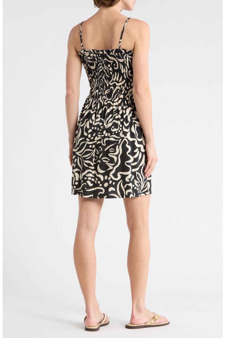 Seaside Breeze Minidress, Alternate, color, BLACK PEBBLE