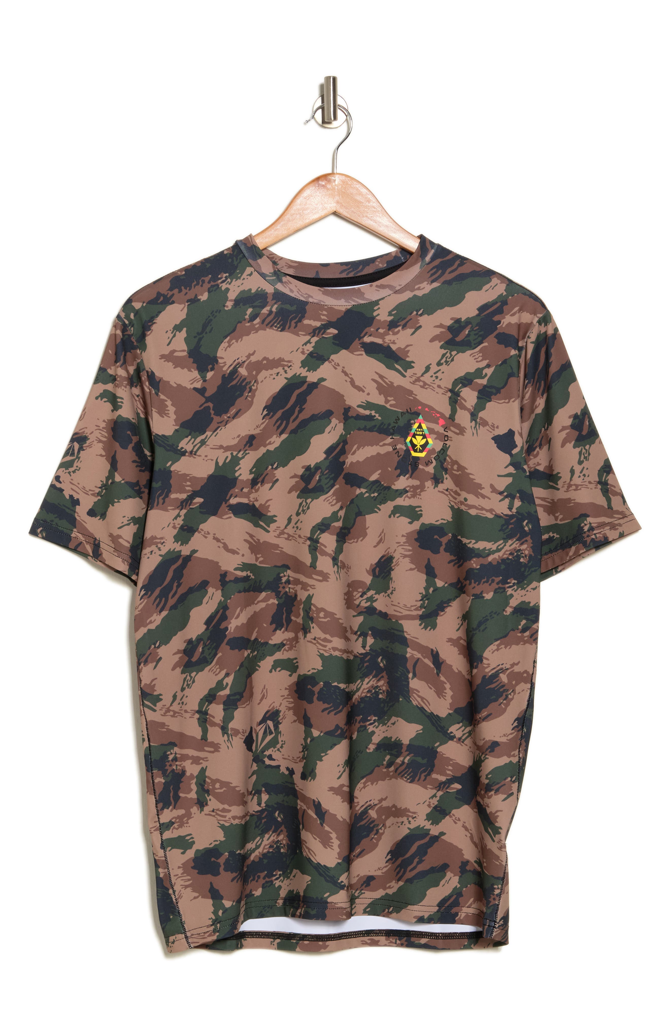 Volcom Pretense Camo Print Active T-Shirt (Men) | Nordstromrack