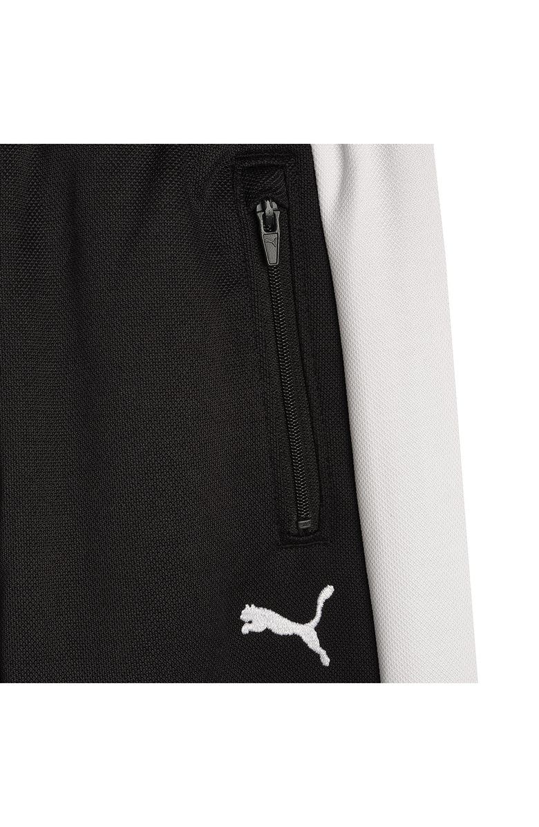 PUMA Kids' T7 Foundations Straight Leg Piqué Track Pants, Alternate, color, Black