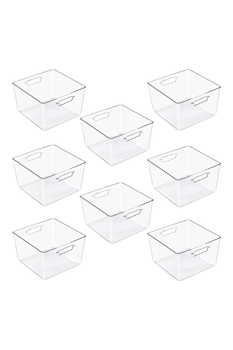 8-Pack Large Square Storage Bins, Alternate, color, NO COLOR