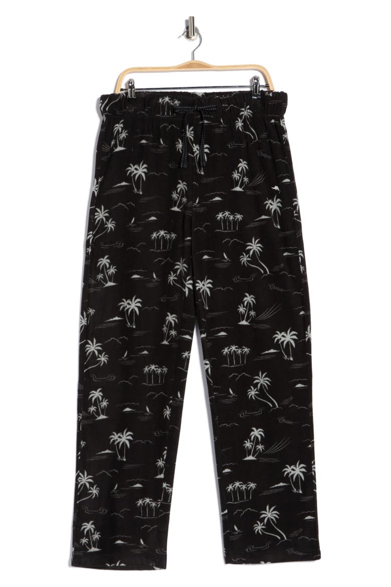 Microfleece Lounge Pants, Alternate, color, BLK DRINKS
