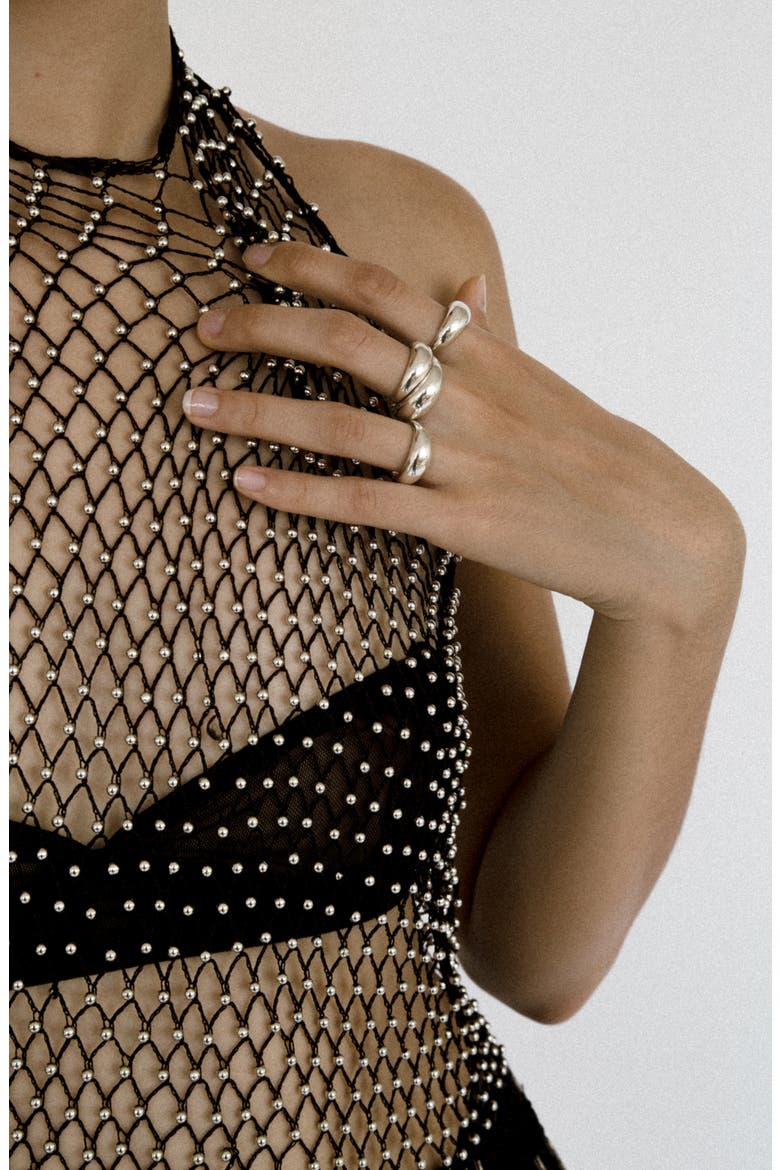 Sawyer Dome Ring, Alternate, color, STERLING SILVER